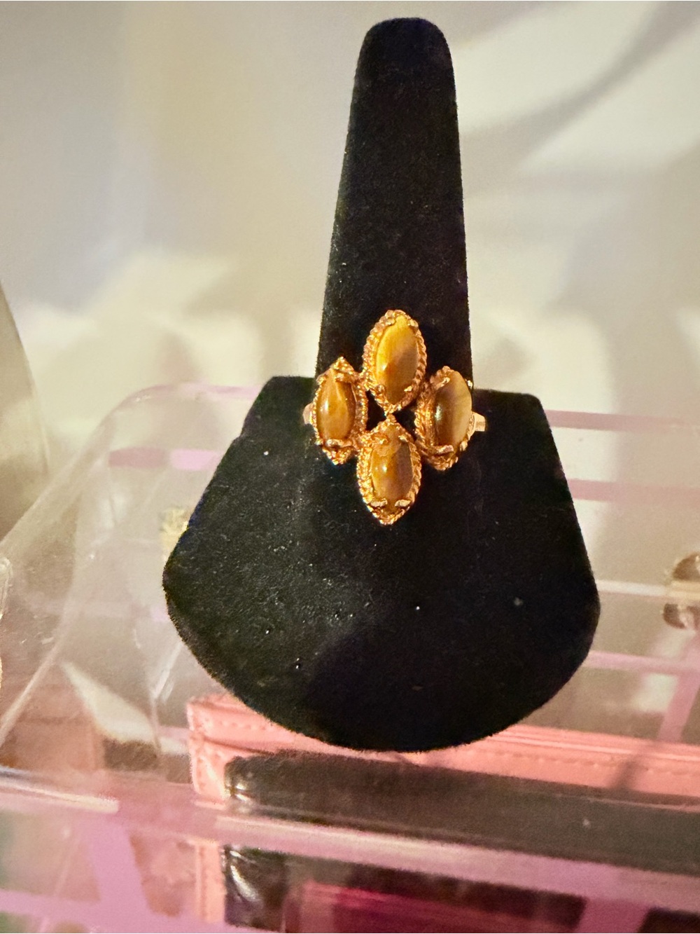 Vintage Genuine tiger’s eye ring